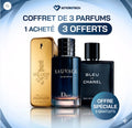3 parfums pour le prix d'1 - [DIOR SAUVAGE - 1 MILLION ELIXIR - BLEU DE CHANEL]