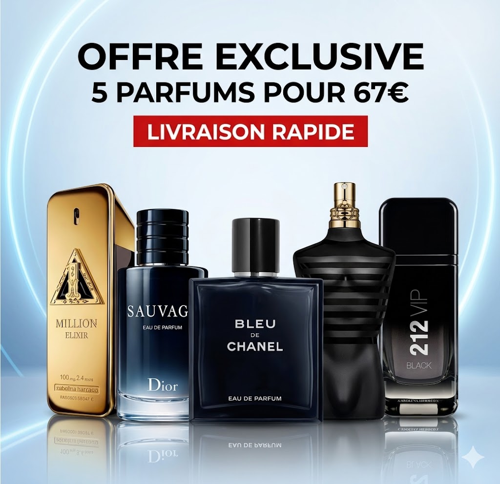 🔥 Offre Limitée : Coffret Premium 5 Parfums Homme